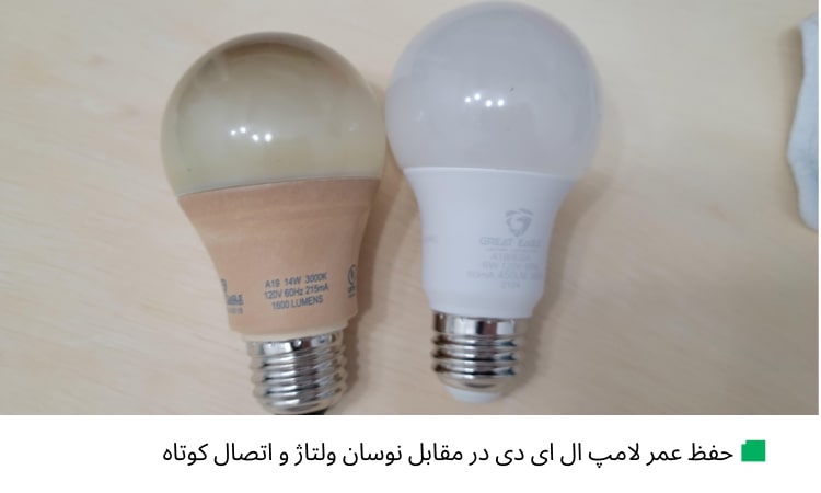 افزایش عمر لامپ ال ای دی